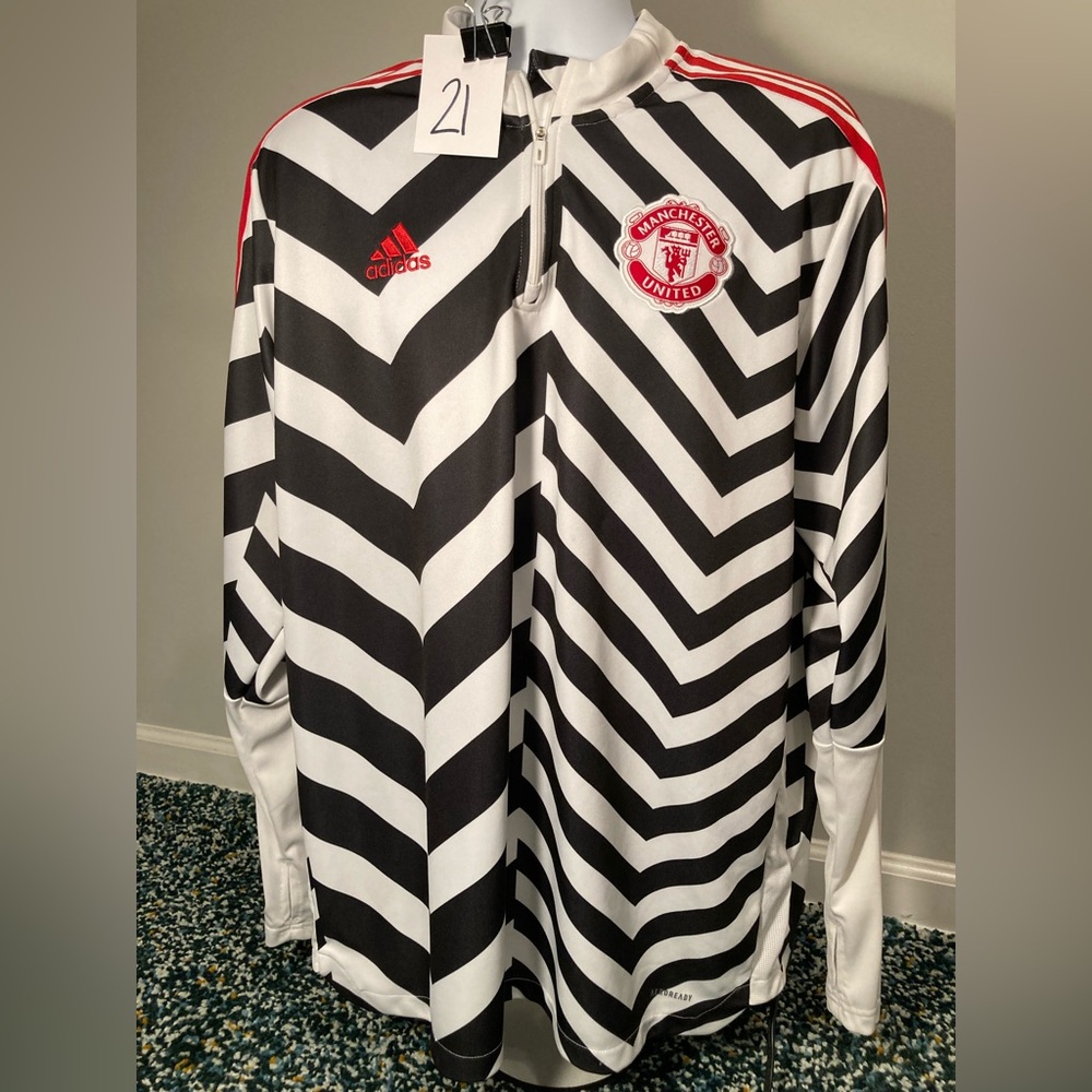Manchester United Tiro All Over Print 1/4 zip - 2XL